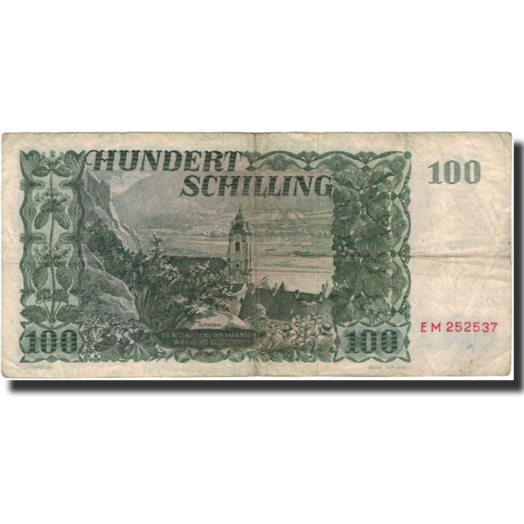 Banknote, Austria, 100 Schilling, 1954-01-02, KM:133a, VF(20-25)