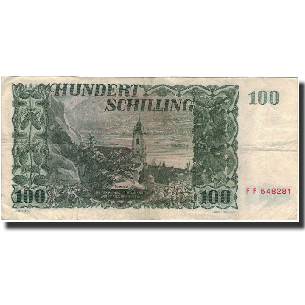 Banknote, Austria, 100 Schilling, 1954-01-02, KM:133a, VF(20-25)