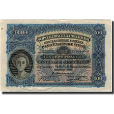 Banknote, Switzerland, 100 Franken, 1944-03-23, KM:35r, VF(20-25)