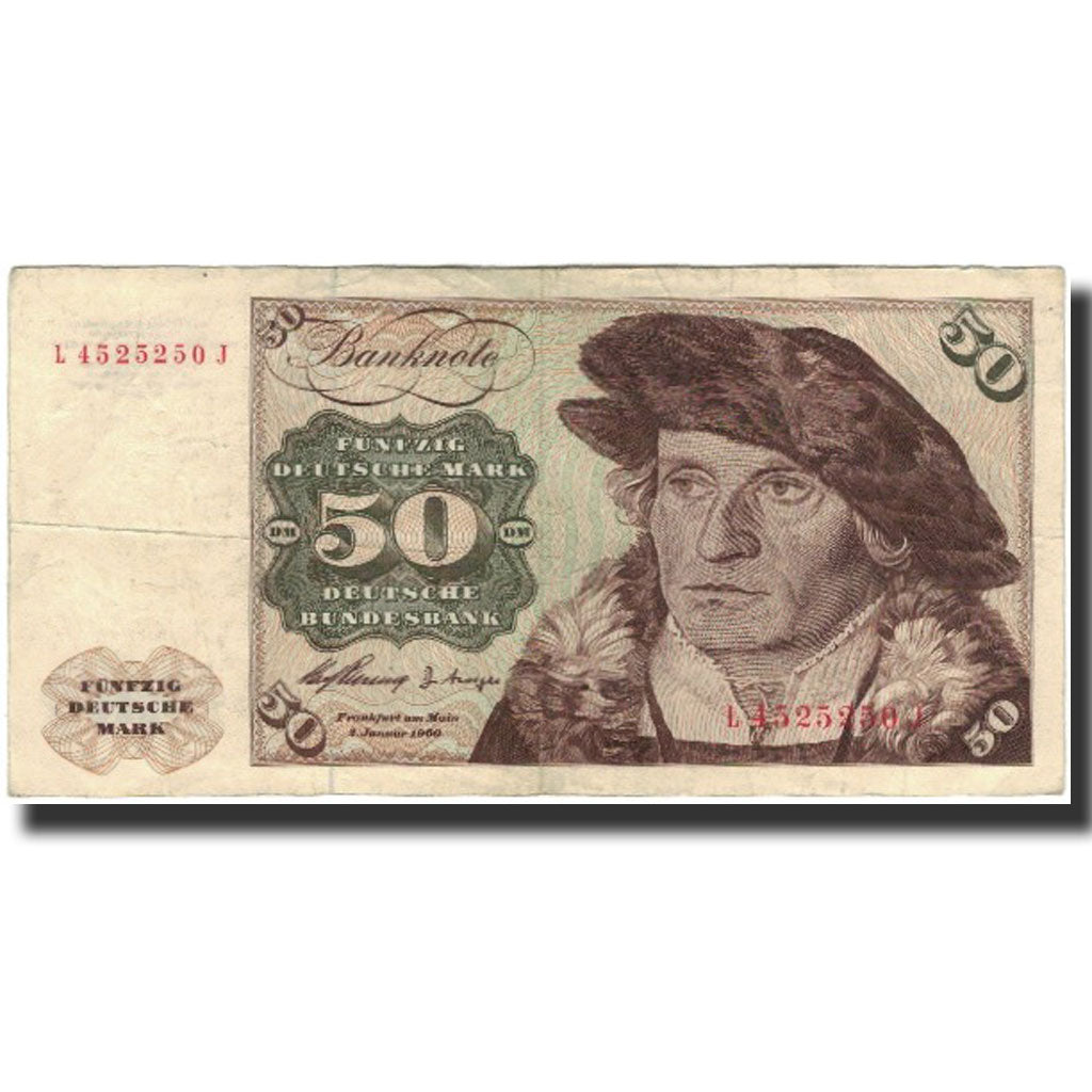 Banknote, GERMANY - FEDERAL REPUBLIC, 50 Deutsche Mark, 1960-01-02, KM:21a