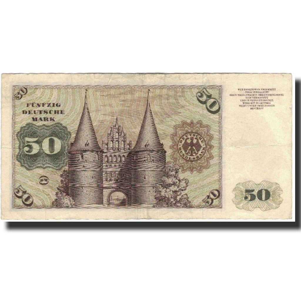 Banknote, GERMANY - FEDERAL REPUBLIC, 50 Deutsche Mark, 1960-01-02, KM:21a