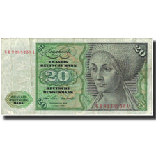 Banknote, GERMANY - FEDERAL REPUBLIC, 20 Deutsche Mark, 1970-01-02, KM:32a