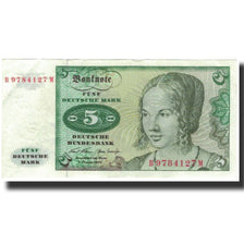 Banknote, GERMANY - FEDERAL REPUBLIC, 5 Deutsche Mark, 1970-01-02, KM:30a