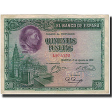 Banknote, Spain, 500 Pesetas, 1928-08-15, KM:77a, F(12-15)
