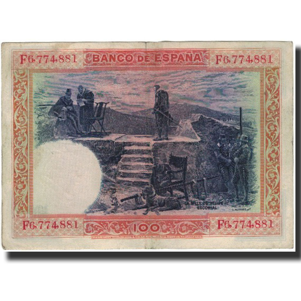 Billete, 100 Pesetas, España, 1925-07-01, KM:69c, RC+