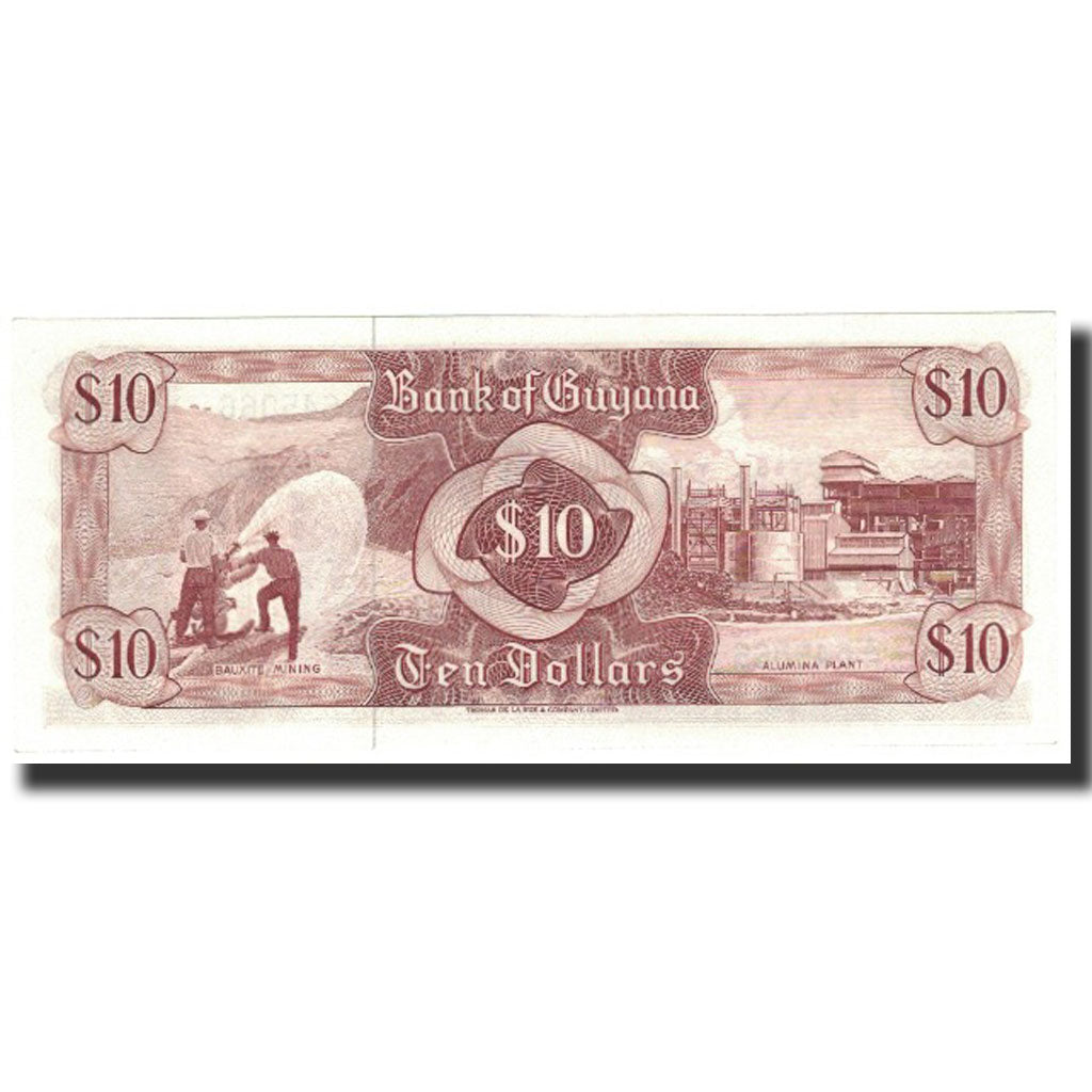 Banknote, Guyana, 10 Dollars, 1983, KM:23c, UNC(65-70)
