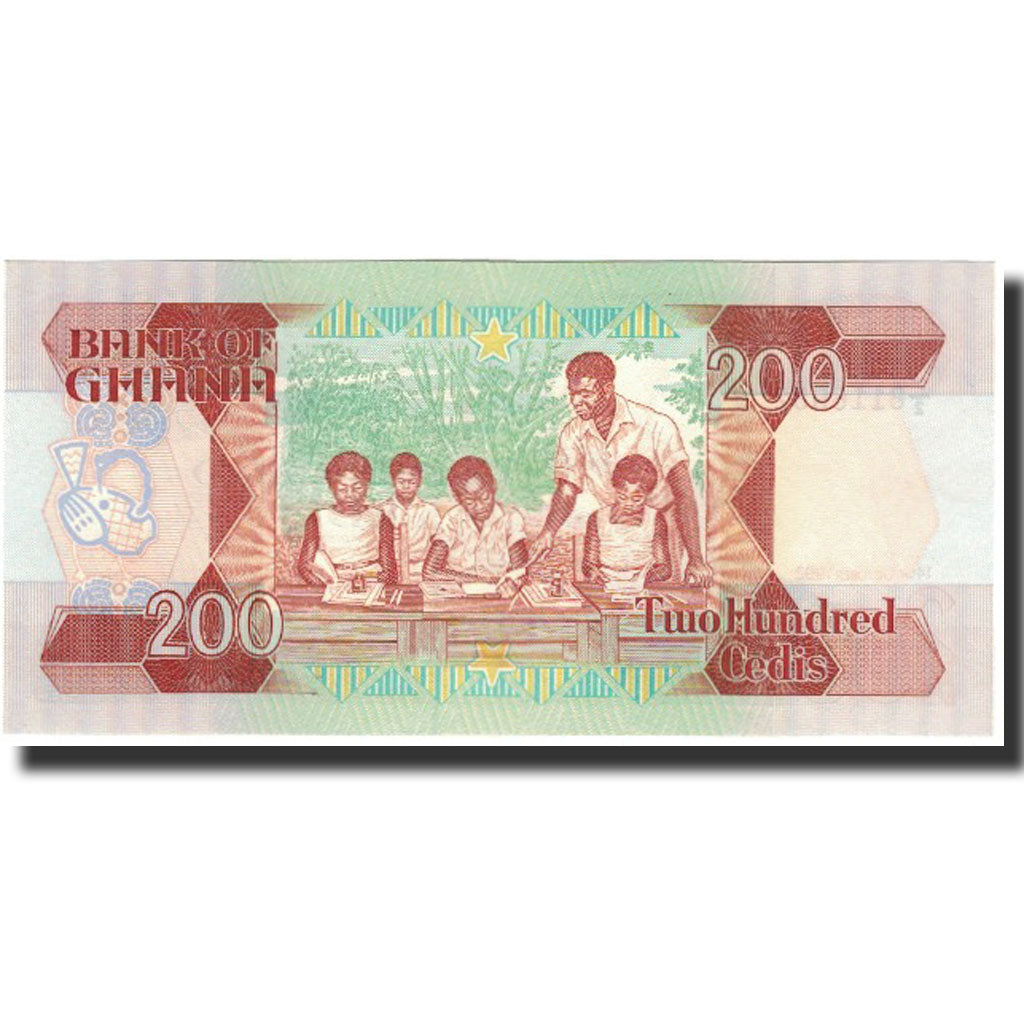 Banknote, Ghana, 200 Cedis, 1992-10-14, KM:27b, UNC(65-70)