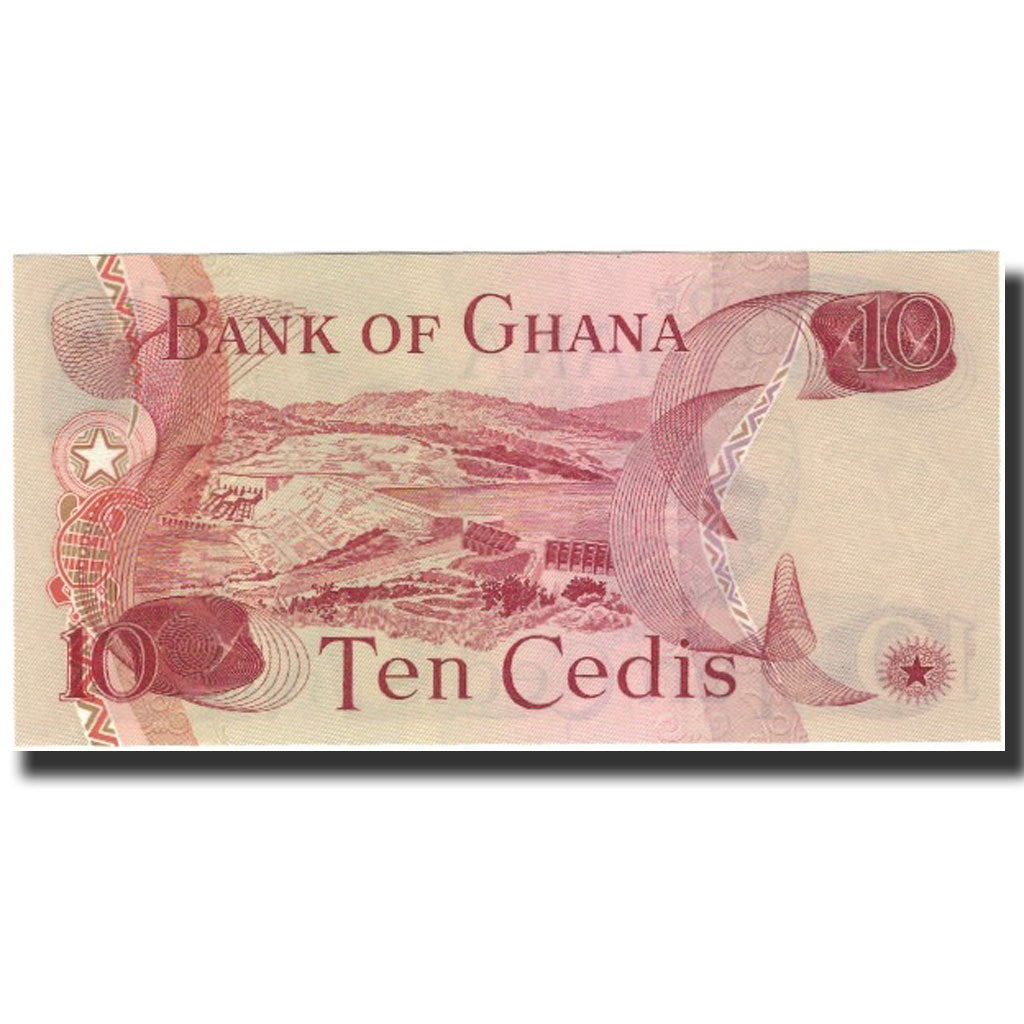Banconote, Ghana, 10 Cedis, 1978-01-02, KM:16f, FDS