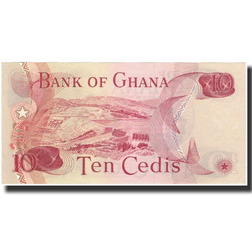 Banknote, Ghana, 10 Cedis, 1977-01-02, KM:16e, UNC(65-70)