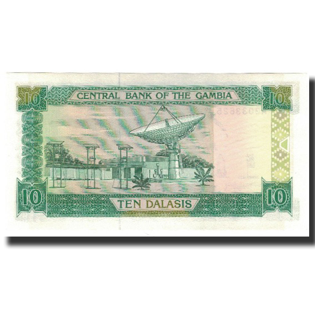 Banknote, The Gambia, 10 Dalasis, Undated (1991-95), KM:13a, UNC(65-70)