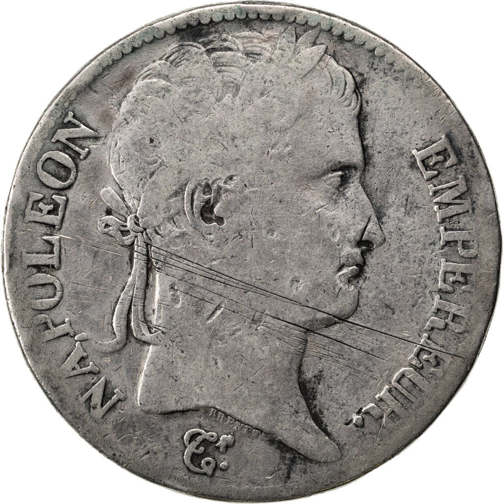 FRANCE, Napoléon I, 5 Francs, 1811, Limoges, KM #694.7, F(12-15), Silver, Gadour