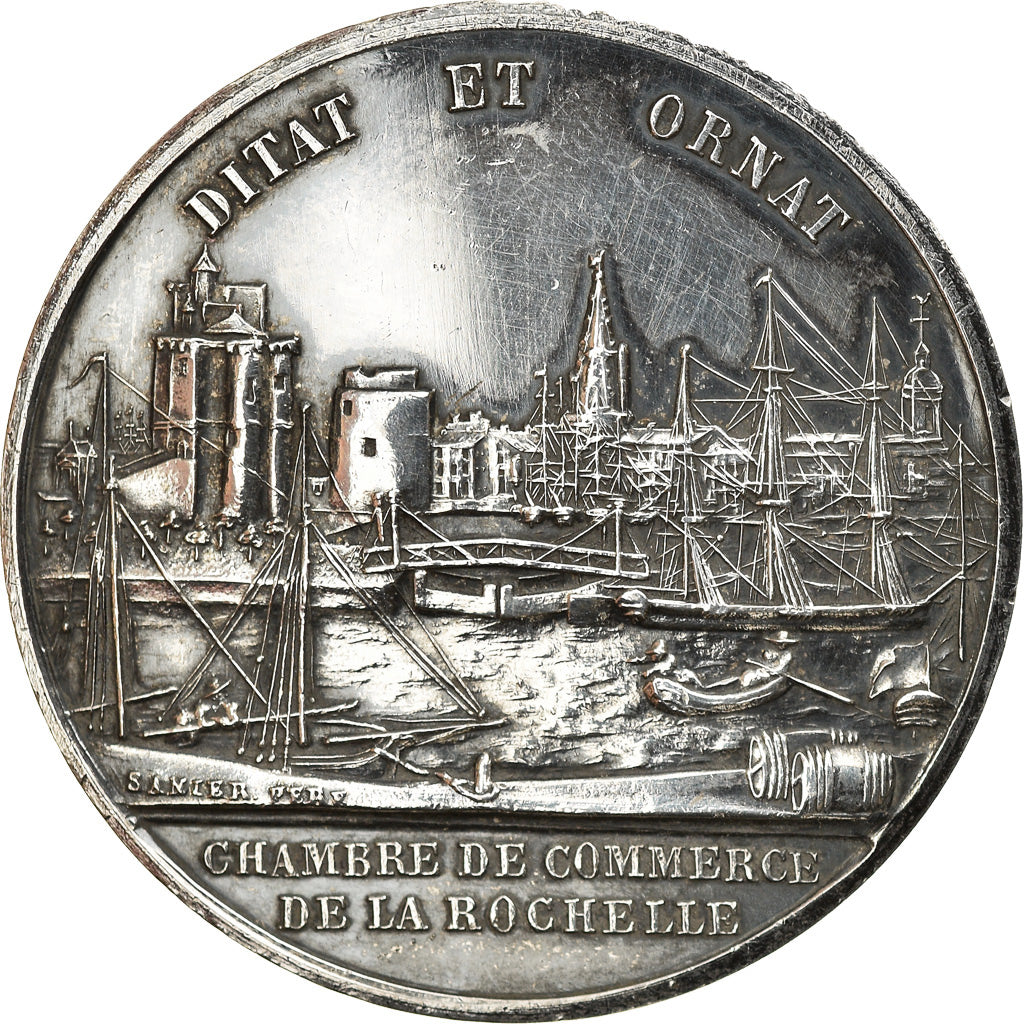 France, Token, Chambre de Commerce de La Rochelle, Sanier, AU(55-58), Silver