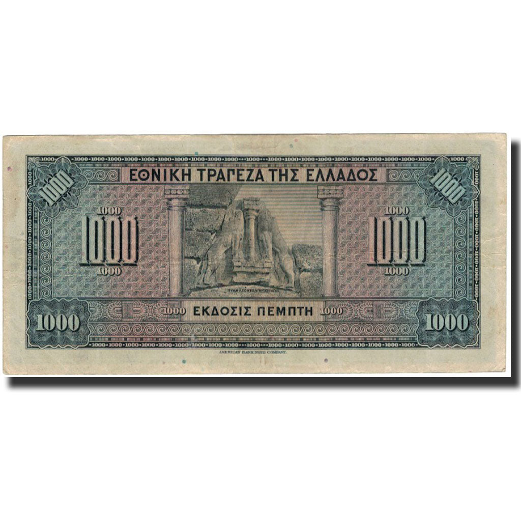Biljet, Griekenland, 1000 Drachmai, 1926-11-04, KM:100b, TTB+