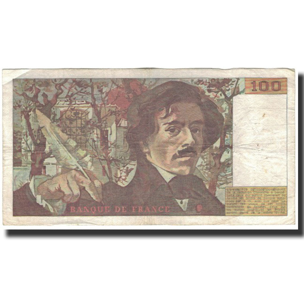 Frankreich, 100 Francs, 100 F 1978-1995 ''Delacroix'', 1984, SGE+