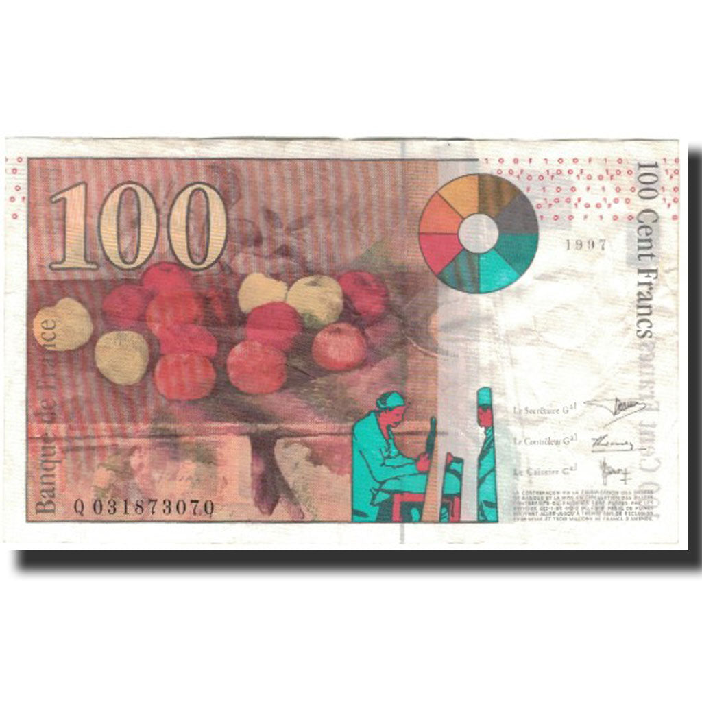 Francia, 100 Francs, 100 F 1997-1998 ''Cézanne'', 1997, MBC+, Fayette:74.1