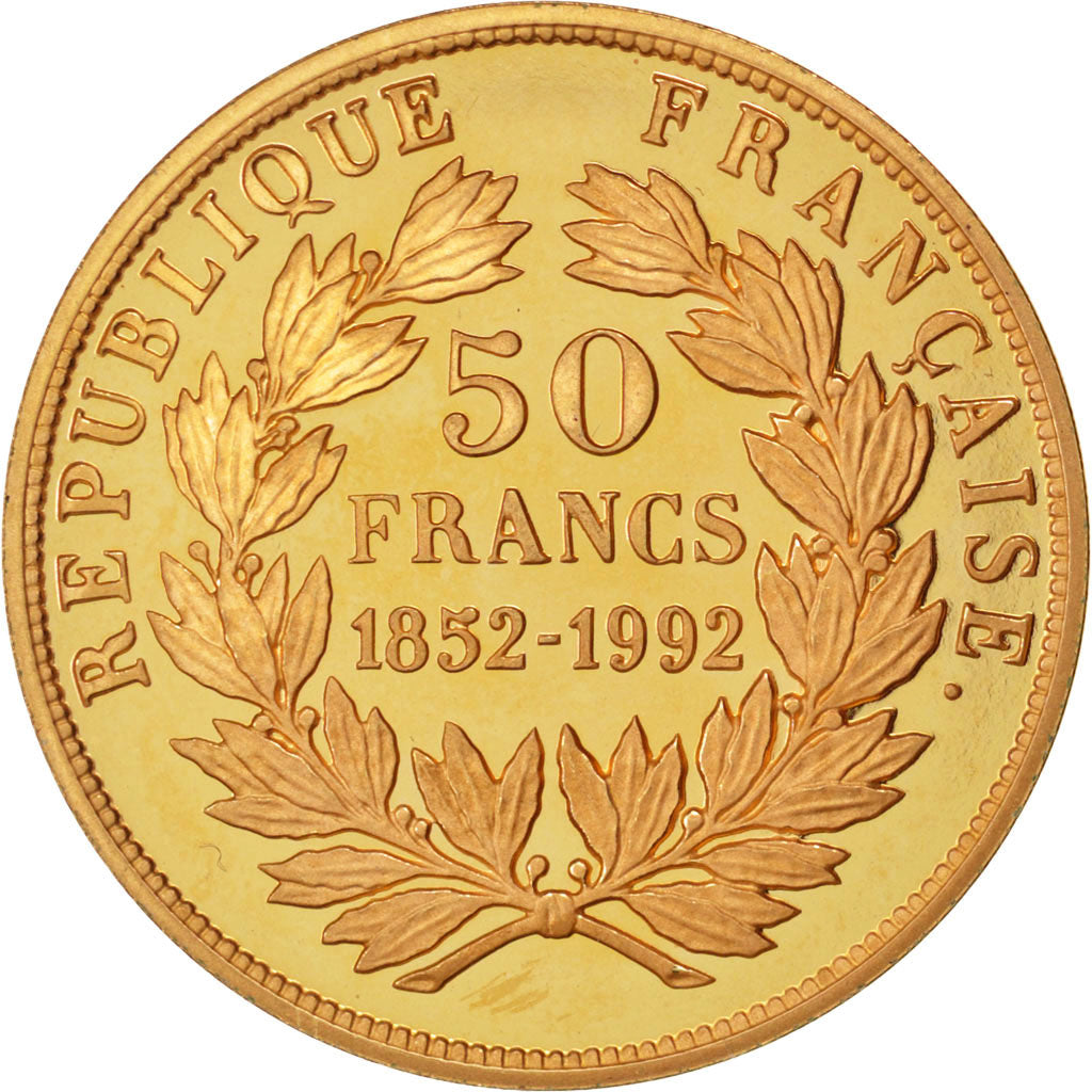 FRANCE, 50 Francs, 1992, MS(60-62), Gold, Gadoury #manque, 16.16