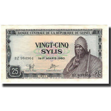 Banknote, Guinea, 25 Sylis, 1971, KM:17, UNC(63)