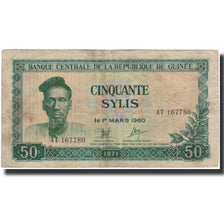 Banknote, Guinea, 50 Sylis, 1971, KM:18, VF(20-25)
