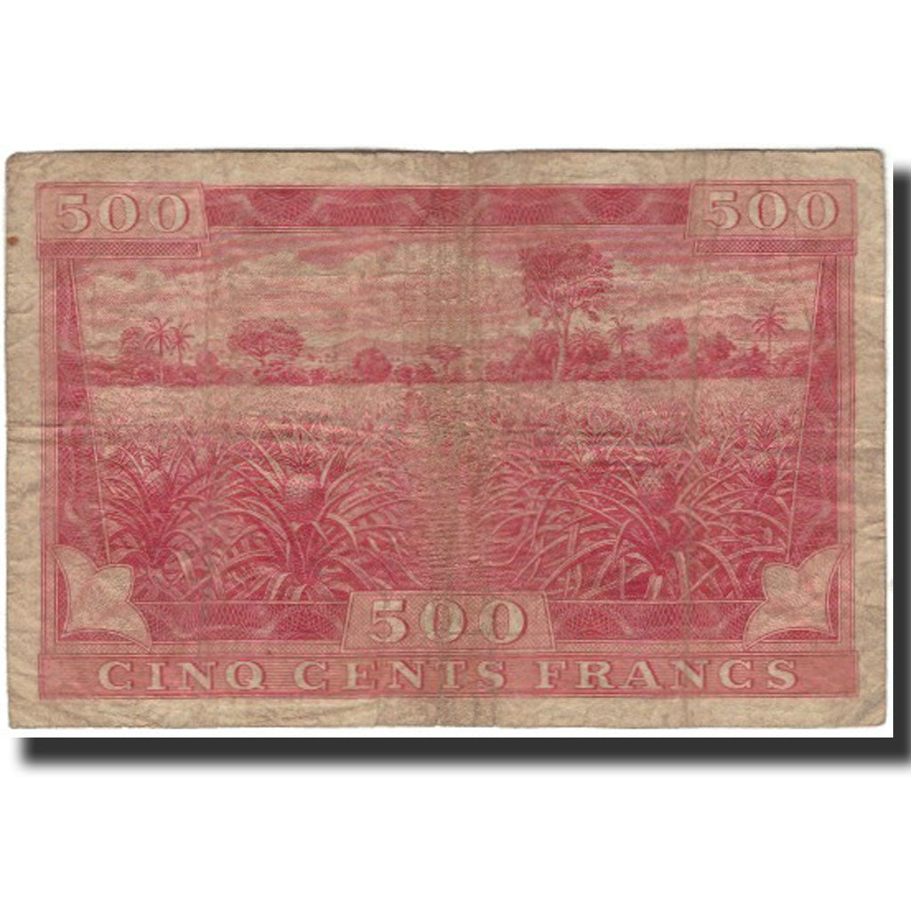 Banknote, Guinea, 500 Francs, 1958-10-02, KM:8, VG(8-10)
