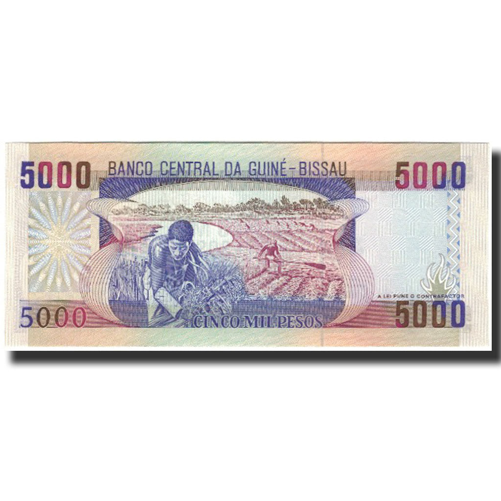Banknote, Guinea-Bissau, 5000 Pesos, 1993-03-01, KM:14b, UNC(65-70)