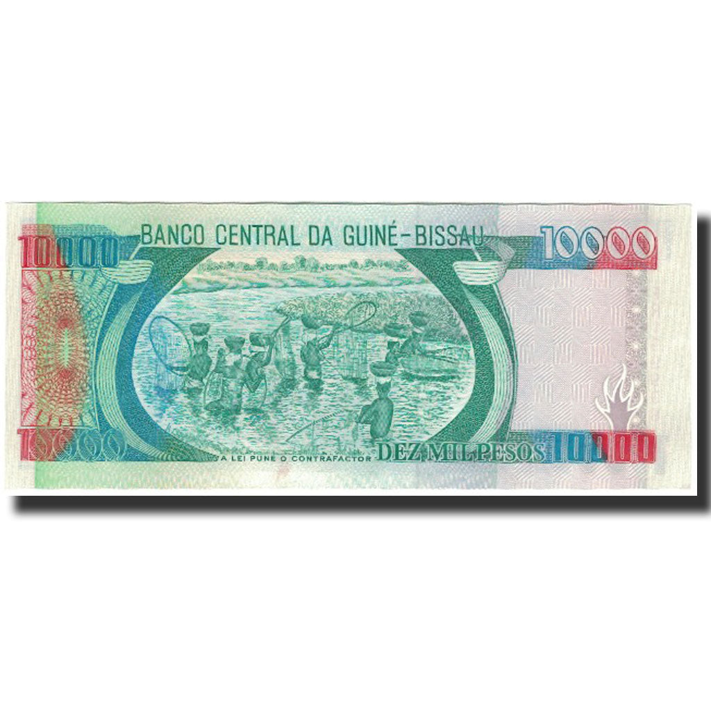 Banknote, Guinea-Bissau, 10,000 Pesos, 1993-03-01, KM:15b, UNC(65-70)