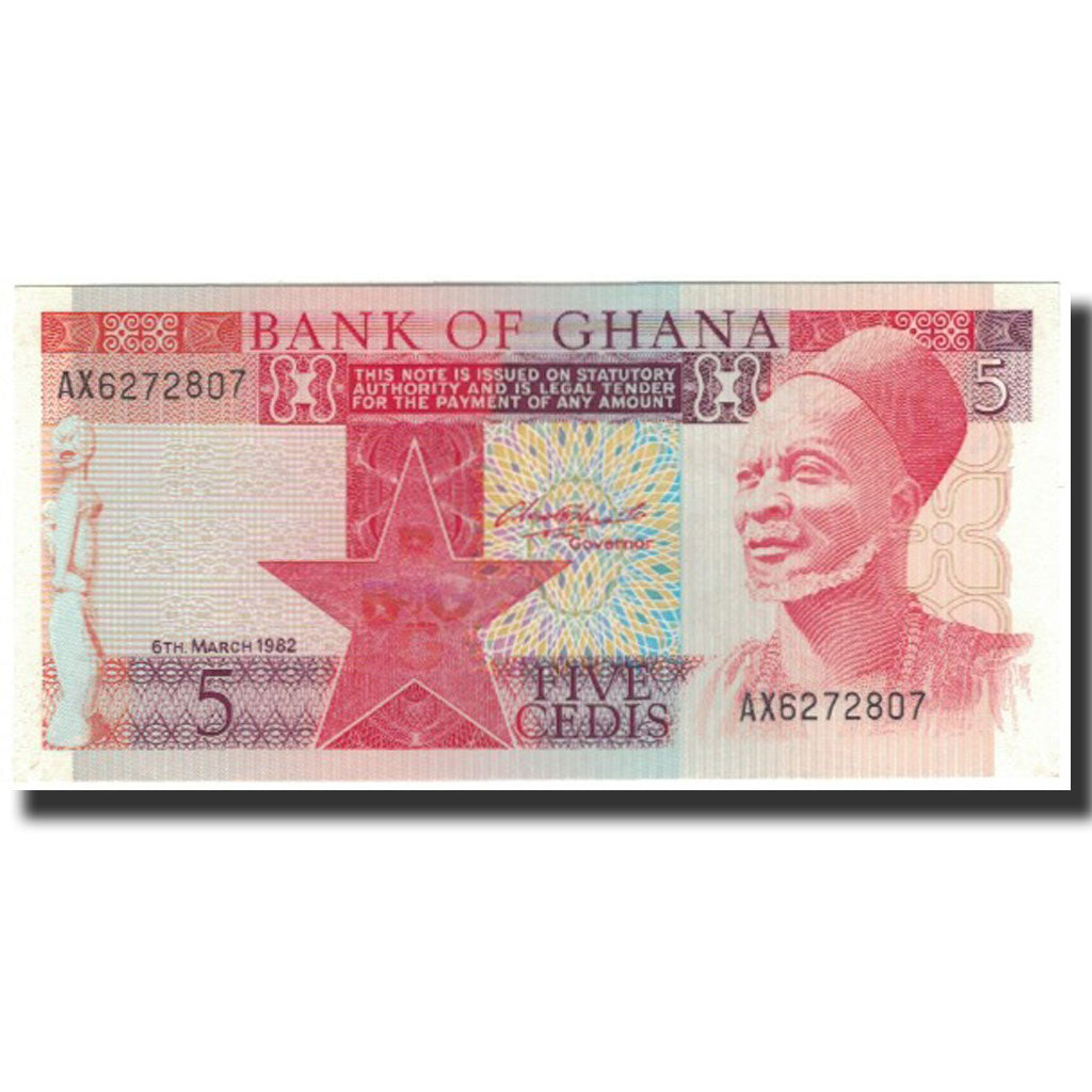 Banknote, Ghana, 5 Cedis, 1982-03-06, KM:19c, UNC(65-70)