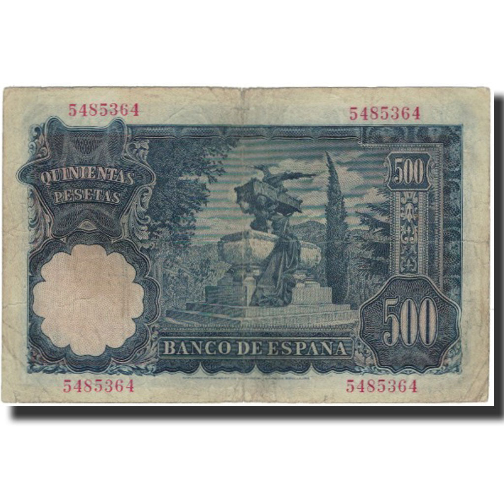 Banknot, Hiszpania, 500 Pesetas, 1951-11-15, KM:142a, EF(40-45)