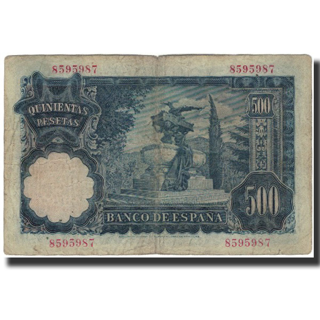 Biljet, Spanje, 500 Pesetas, 1951-11-15, KM:142a, B+