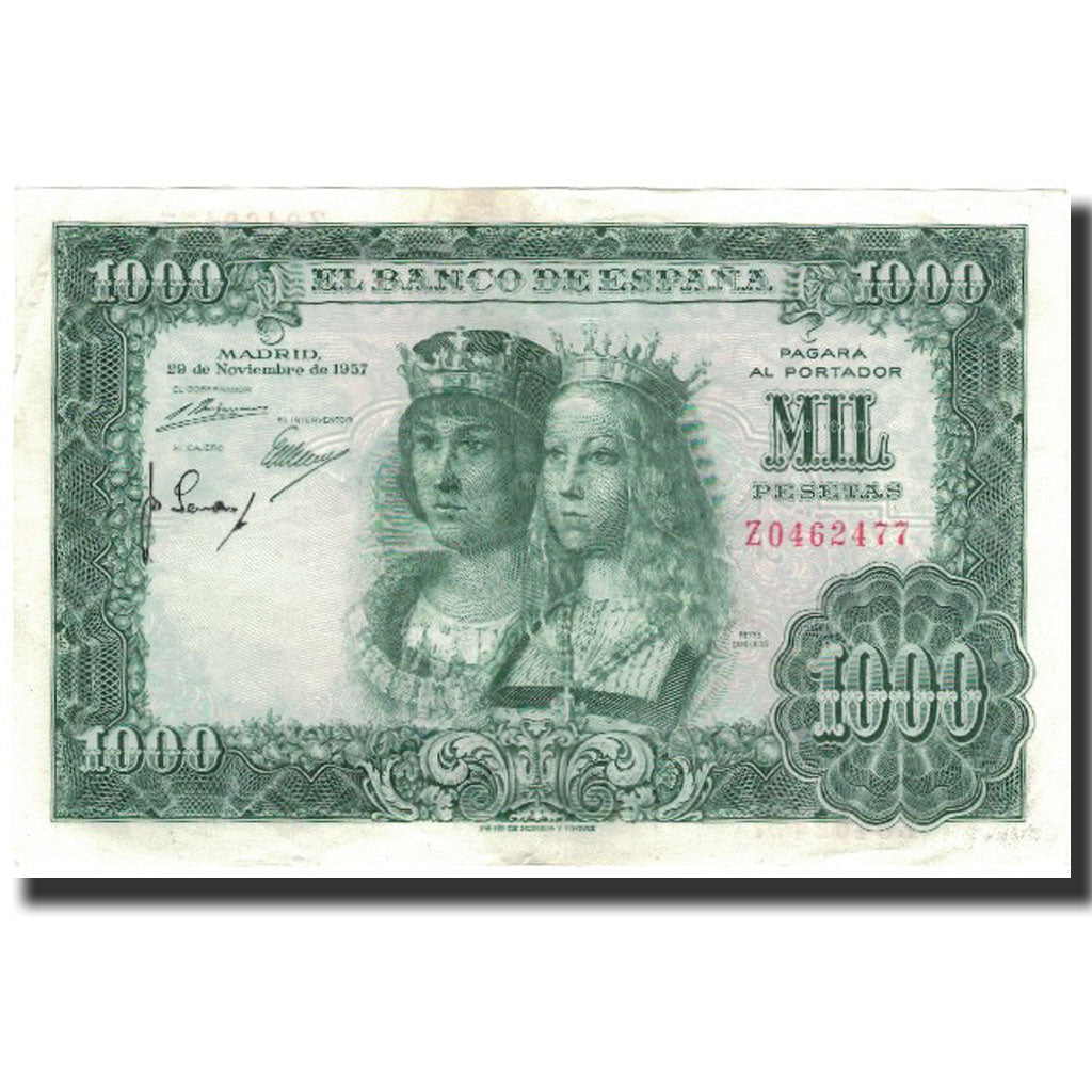 Banknote, Spain, 1000 Pesetas, 1957-11-29, KM:149a, AU(50-53)