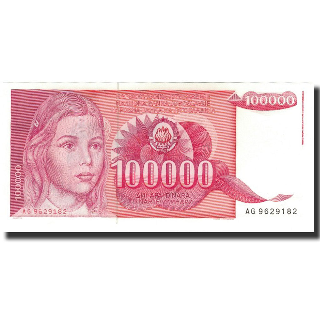 Banknote, Yugoslavia, 100,000 Dinara, 1989-05-01, KM:97, UNC(65-70)
