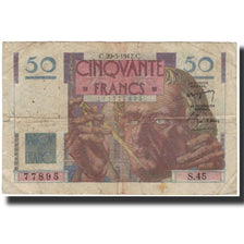Frankrijk, 50 Francs, 50 F 1946-1951 ''Le Verrier'', 1947-03-20, B+