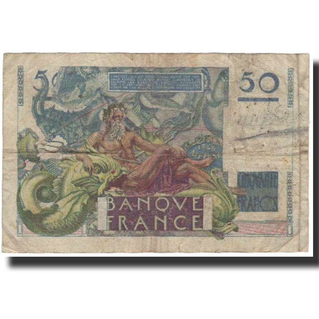Frankrijk, 50 Francs, 50 F 1946-1951 ''Le Verrier'', 1947-03-20, B+