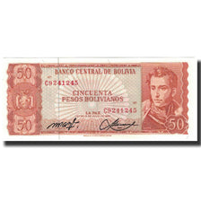 Banknote, Bolivia, 50 Pesos Bolivianos, 1962-07-13, KM:162a, UNC(65-70)