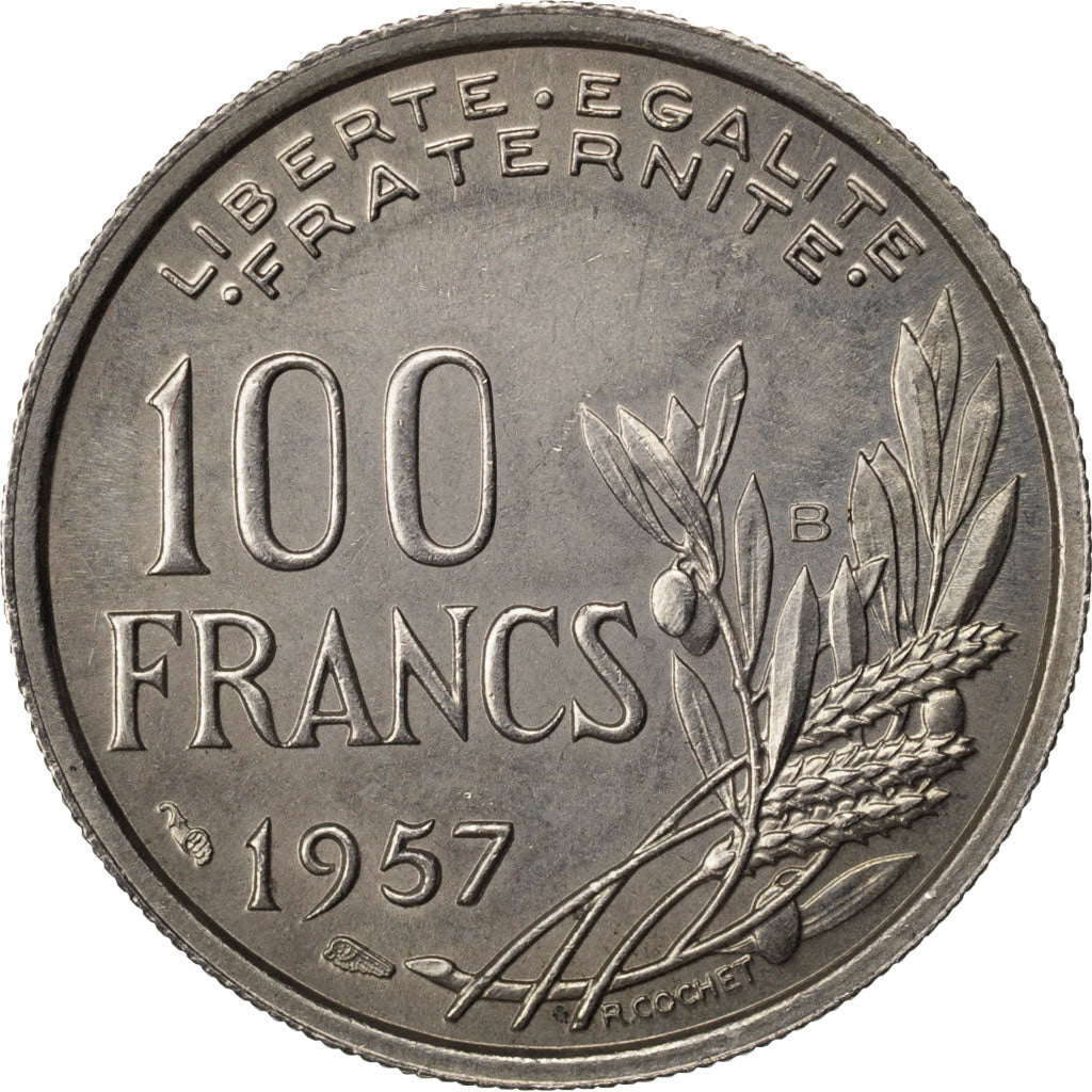 FRANCE, Cochet, 100 Francs, 1957, Beaumont - Le Roger, KM #919.2, AU(55-58),...