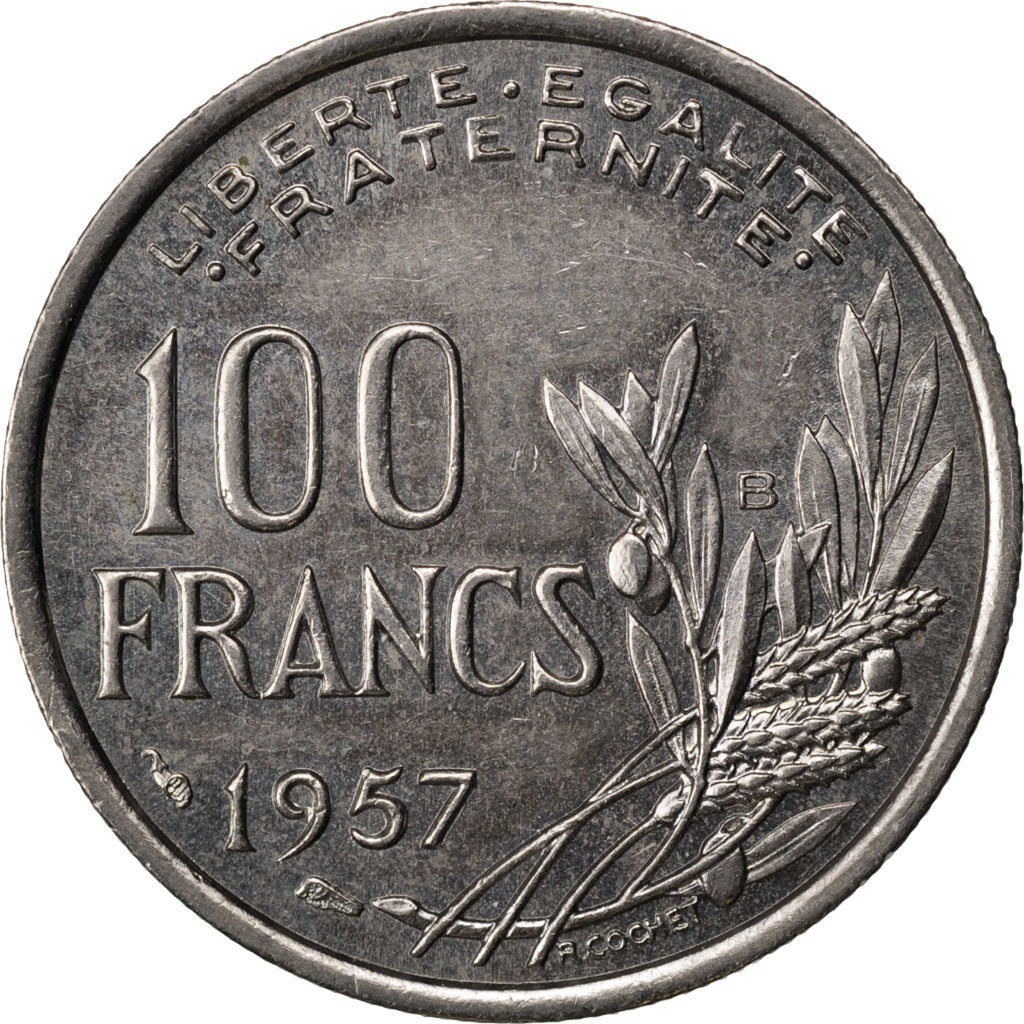 FRANCE, Cochet, 100 Francs, 1957, Beaumont - Le Roger, KM #919.2, AU(55-58),...