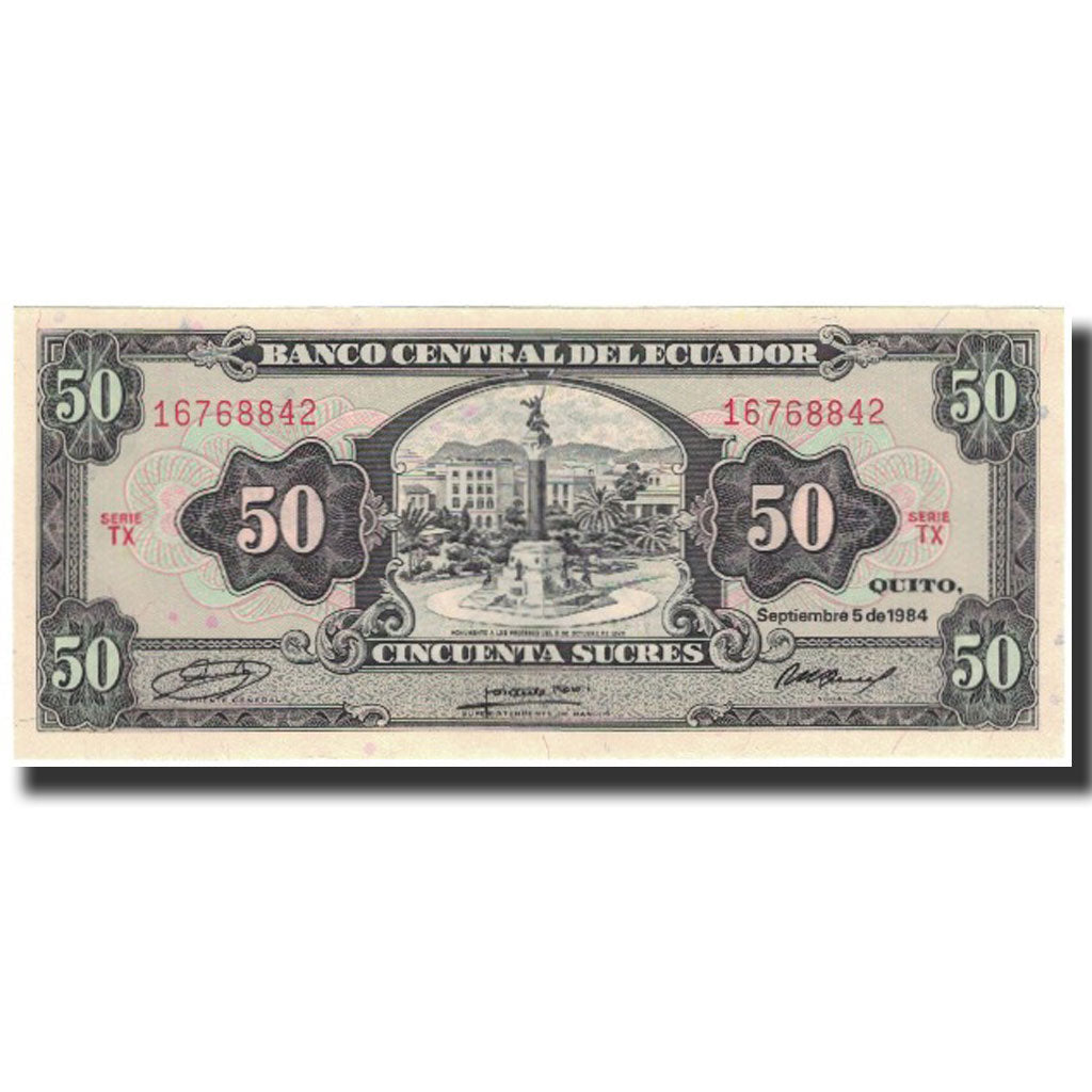 Banknote, Ecuador, 50 Sucres, 1984-09-05, KM:122a, UNC(65-70)