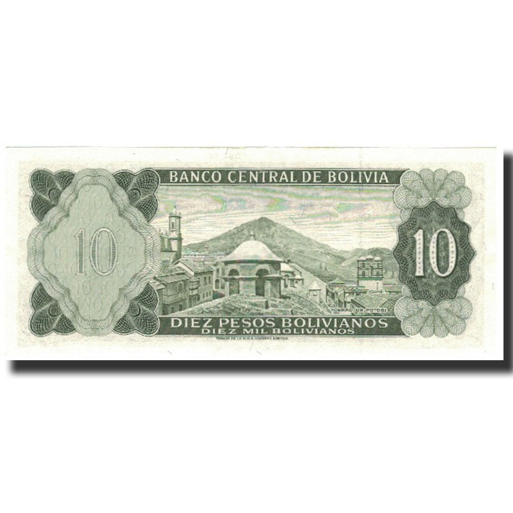 Banconote, Bolivia, 10 Pesos Bolivianos, 1962-07-13, KM:154a, FDS