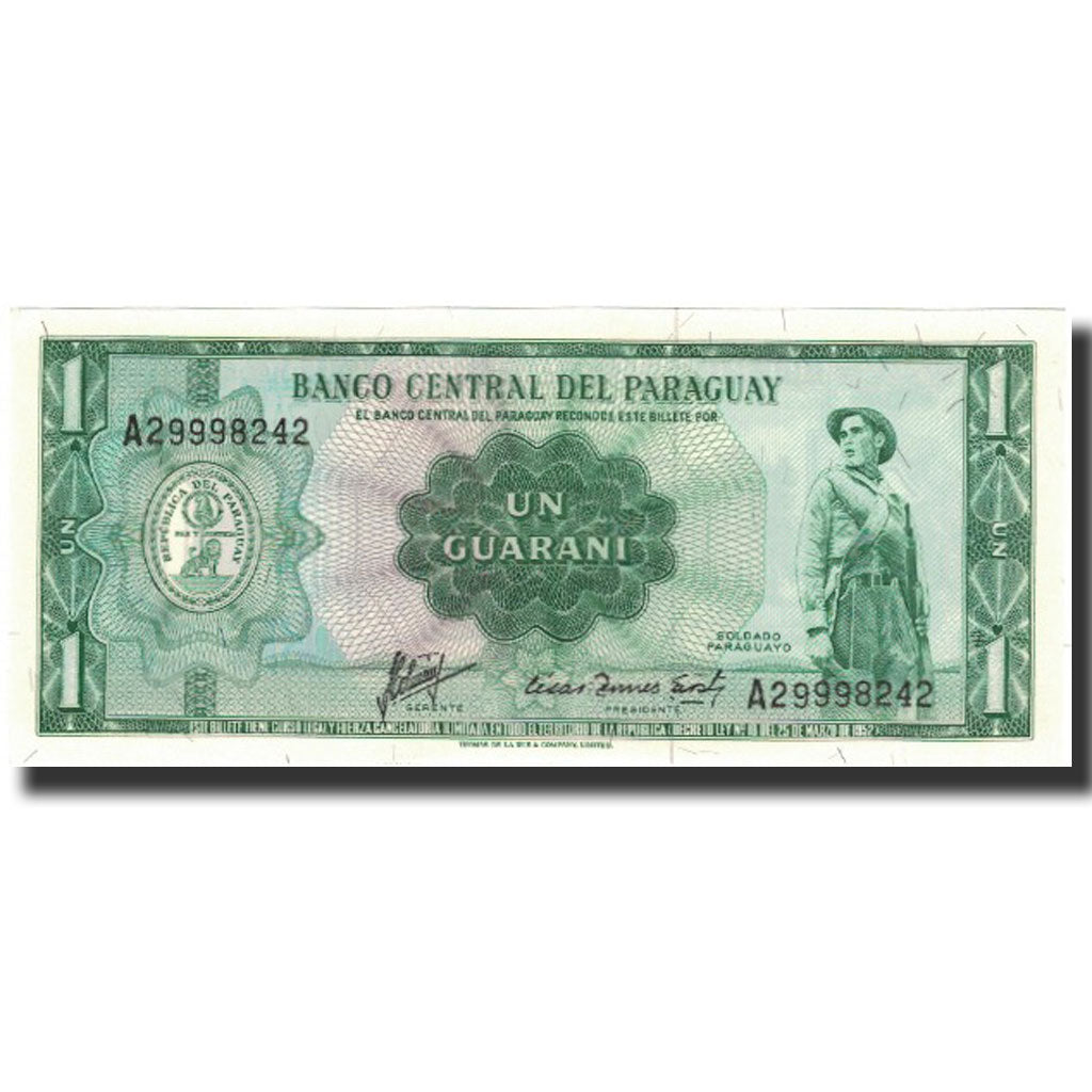 Billete, 1 Guarani, 1963, Paraguay, KM:193a, UNC