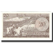 Banknote, Rwanda, 20 Francs, 1976-01-01, KM:6e, UNC(65-70)