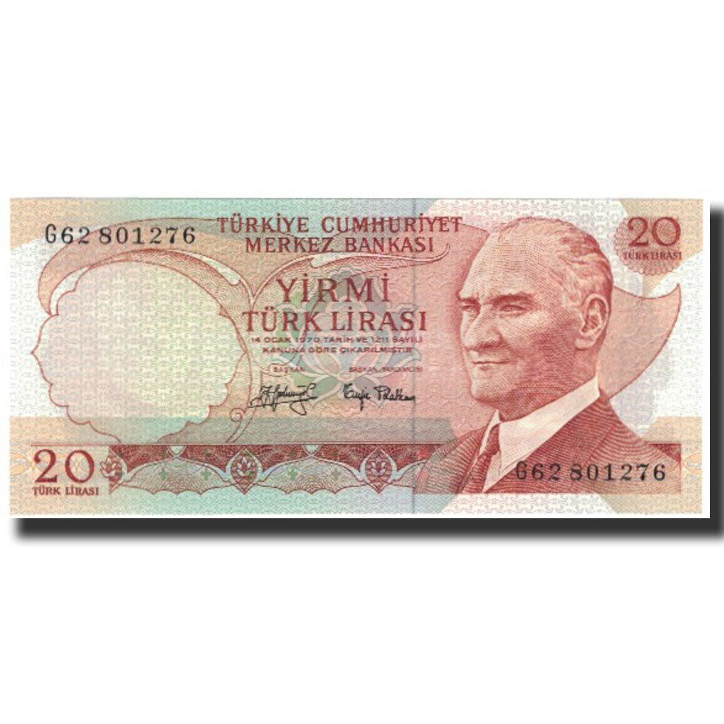 Biljet, Turkije, 20 Lira, 1979-08-29, KM:187a, NIEUW