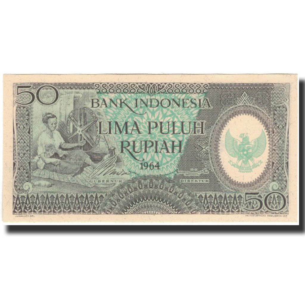 Banknote, Indonesia, 50 Rupiah, 1964, KM:96, UNC(65-70)
