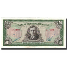 Banknote, Chile, 50 Escudos, 1973, KM:140b, AU(55-58)