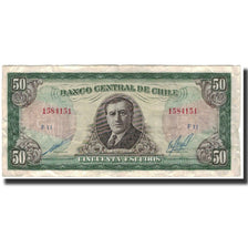 Banknote, Chile, 50 Escudos, 1973, KM:140b, VF(30-35)