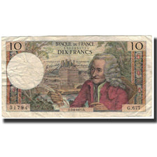 France, 10 Francs, 10 F 1963-1973 ''Voltaire'', 1971-06-03, TB, Fayette:62.50