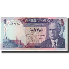 Biljet, Tunisië, 1 Dinar, 1972-08-03, KM:67a, SUP+