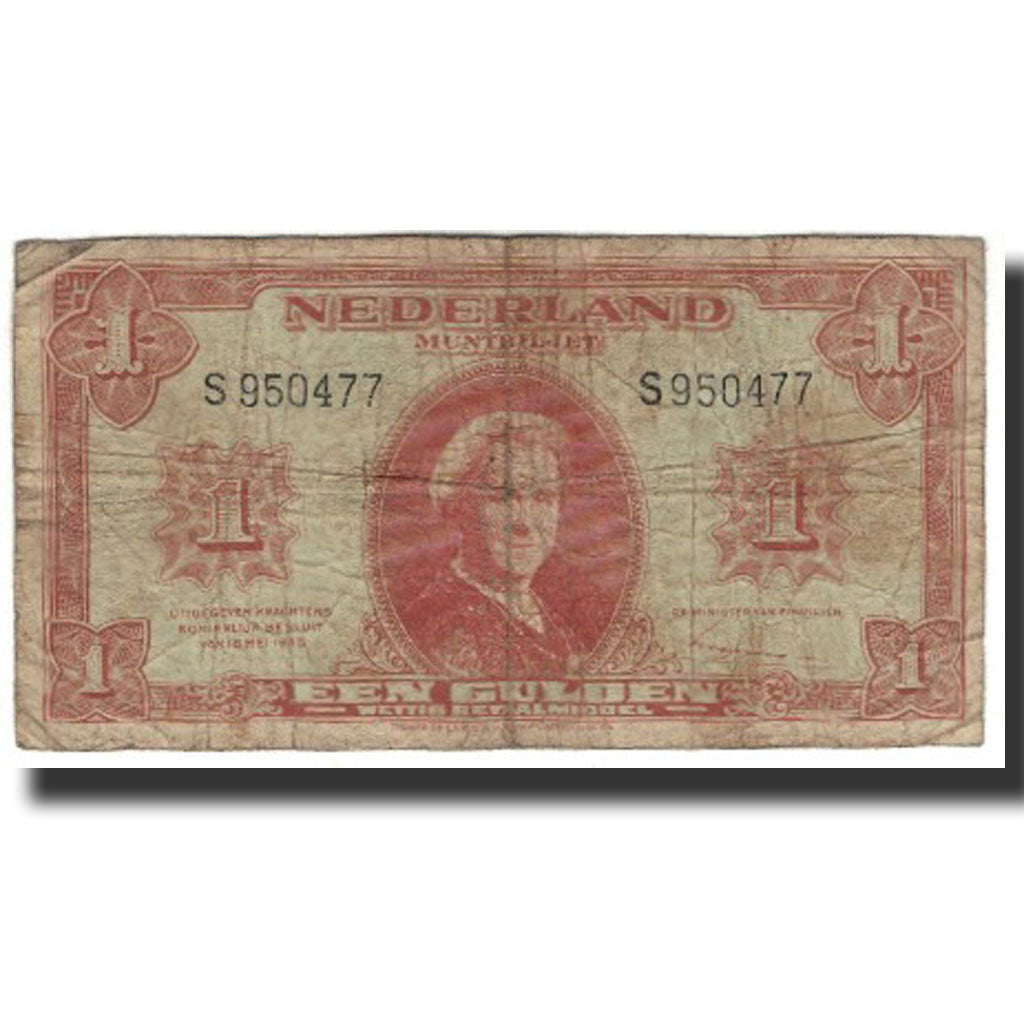 Biljet, Nederland, 1 Gulden, 1945-05-18, KM:70, AB+
