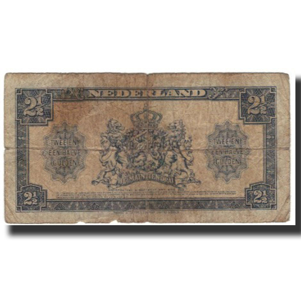 Banknote, Netherlands, 2 1/2 Gulden, 1945-05-18, KM:71, AG(1-3)