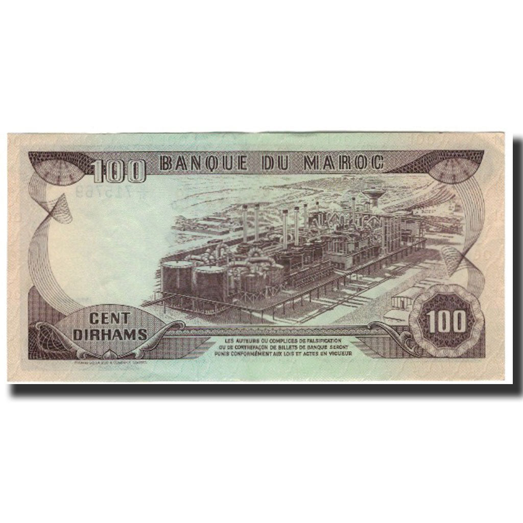 Banconote, Marocco, 100 Dirhams, 1970, KM:59a, SPL-