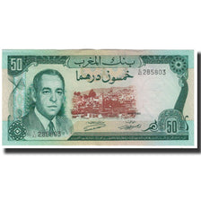 Banknote, Morocco, 50 Dirhams, 1970, KM:58a, AU(55-58)