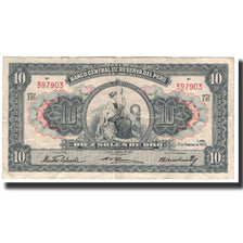 Banknote, Peru, 10 Soles, 1955-02-17, KM:71a, VF(30-35)